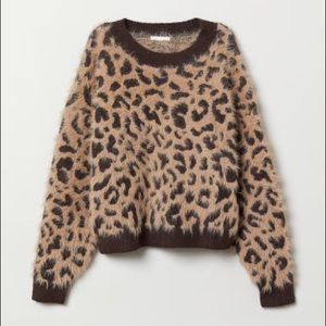 H&M leopard sweater